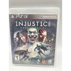 Sony Playstation 3 PS3 Injustice: Gods Among Us Game 2013 Complete CIB w/Manual